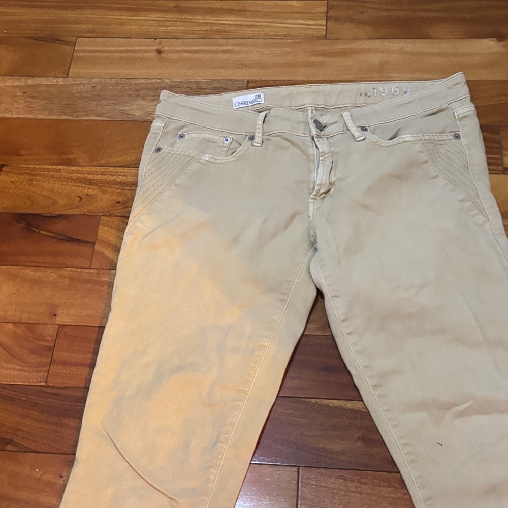 GAP Women's Straight Leg Tan Jeans